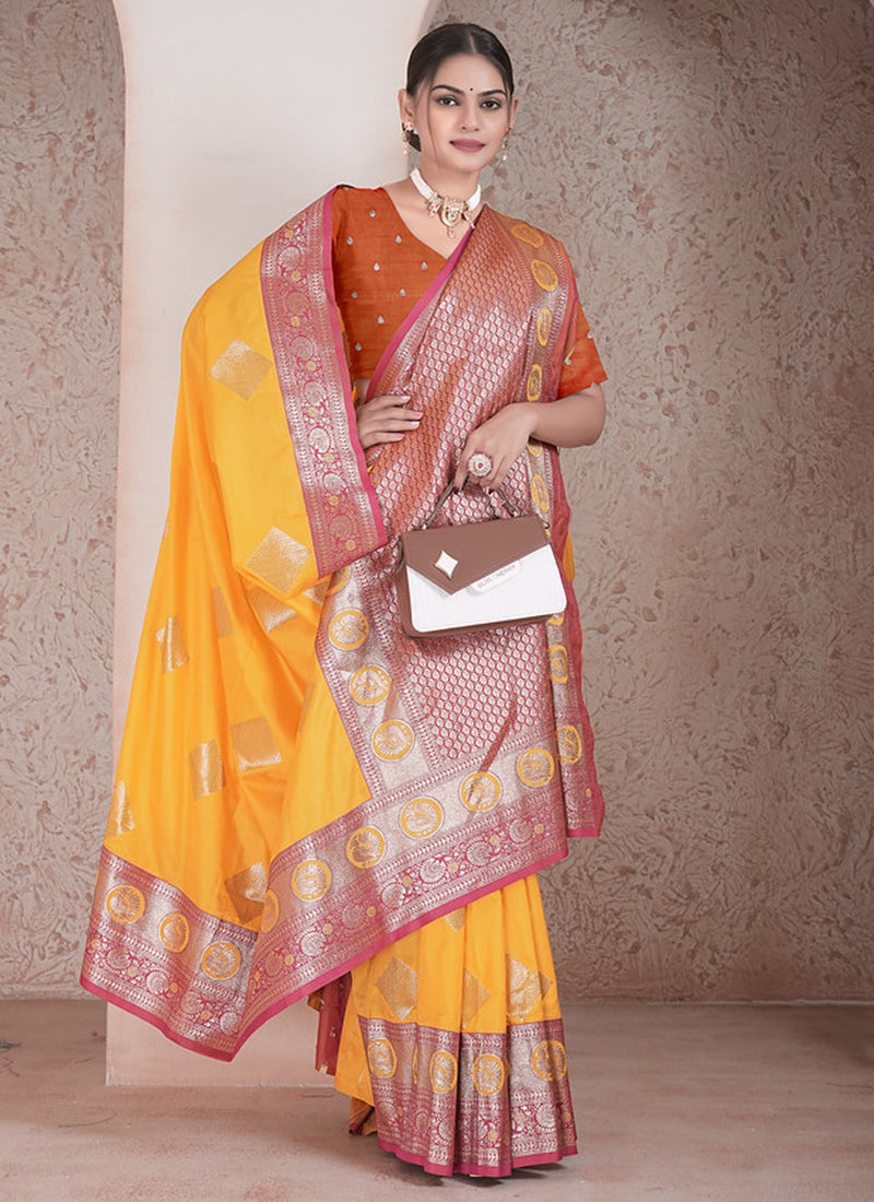 Soft Silk Wedding Wear Saree velmira