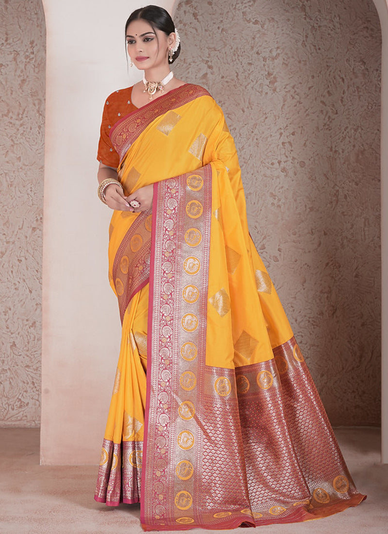 Soft Silk Wedding Wear Saree velmira