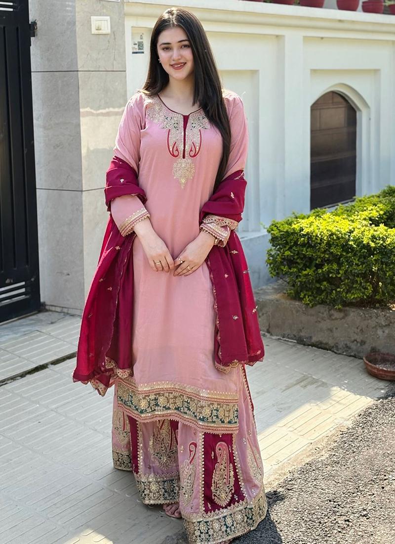 Heavy Chinon Party Wear Readymade Salwar velmira
