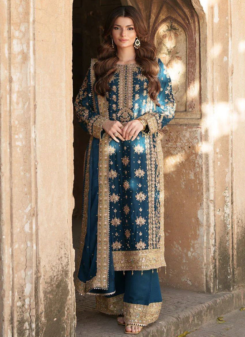 Blue Georgette Readymade Salwar velmira