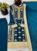 Blue Georgette Readymade Salwar velmira