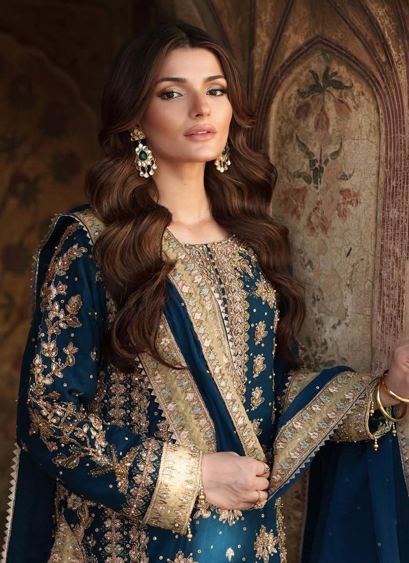 Blue Georgette Readymade Salwar velmira