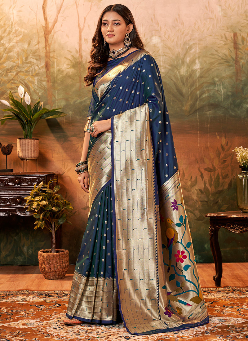Paithani Silk Weeding Wear Saree velmira