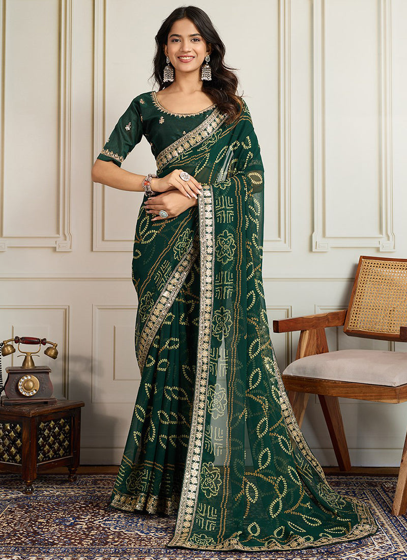 Georgette Party Wear Saree velmira