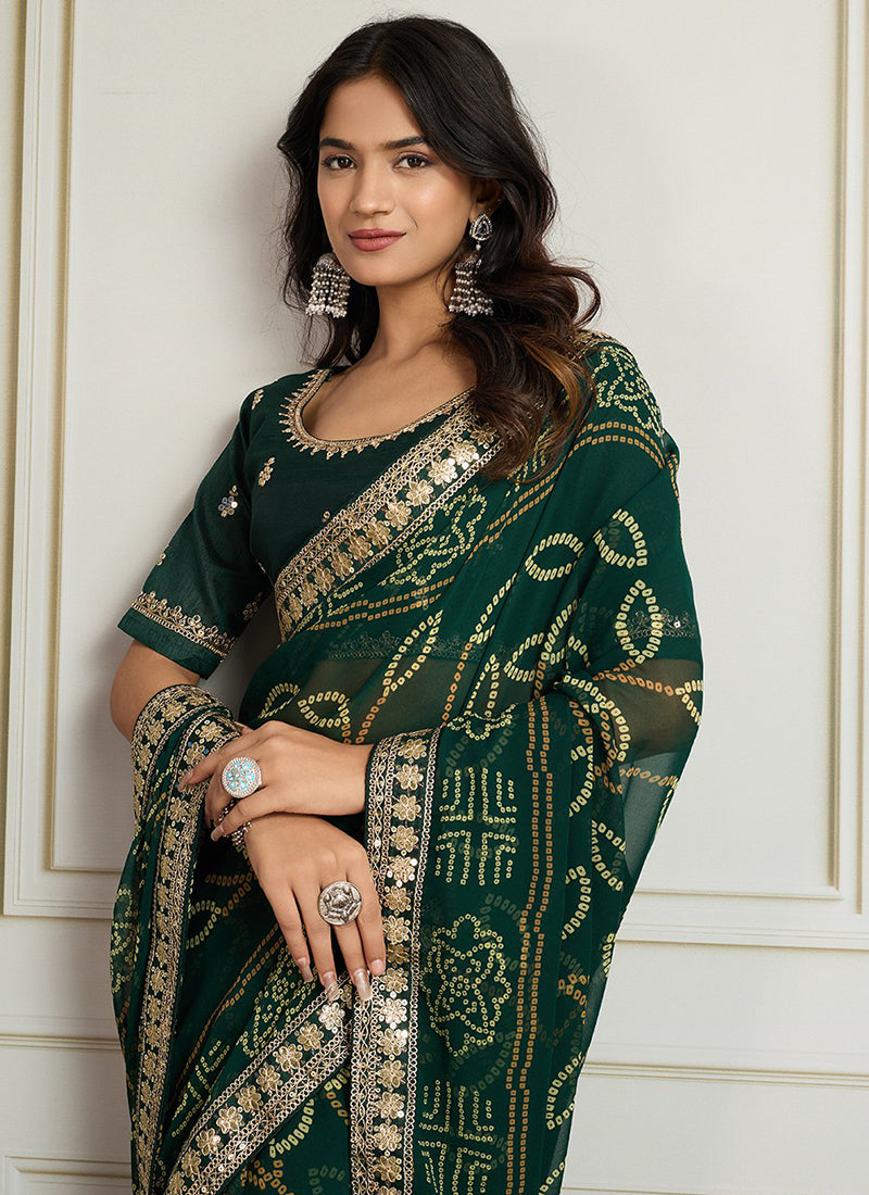 Georgette Party Wear Saree velmira