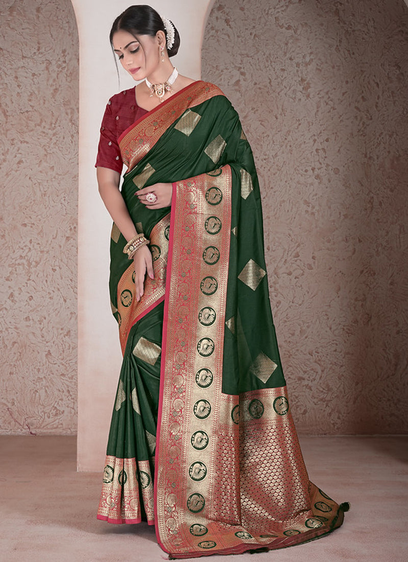Soft Silk Wedding Wear Saree velmira