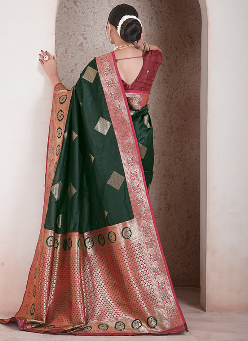Soft Silk Wedding Wear Saree velmira