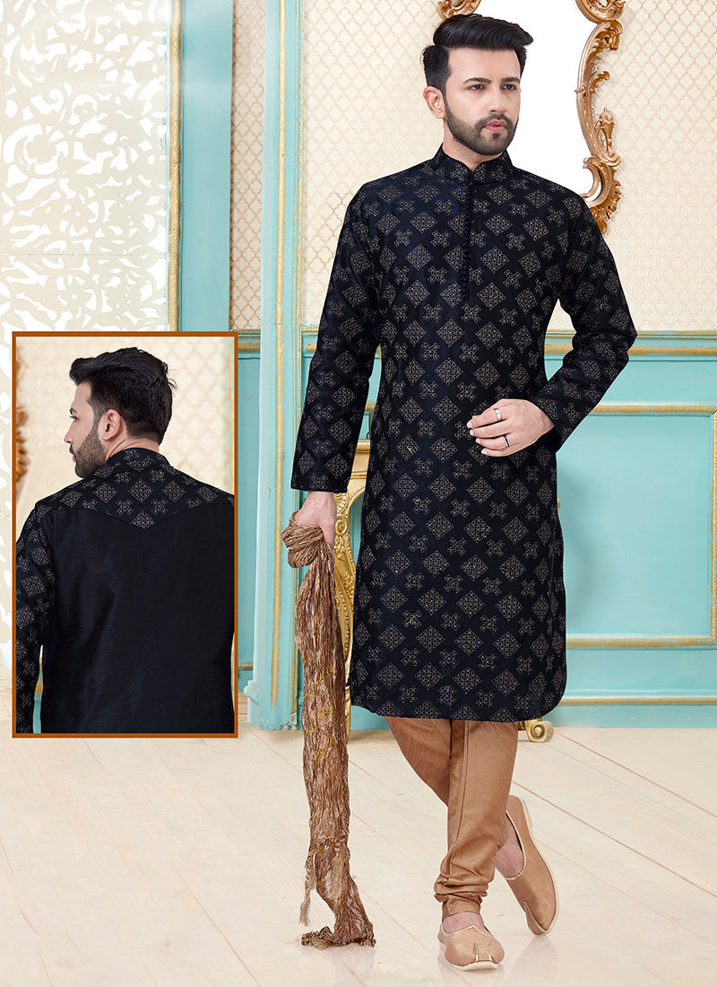 Designer Readymade Embroidery Mens Kurta Pajama velmira