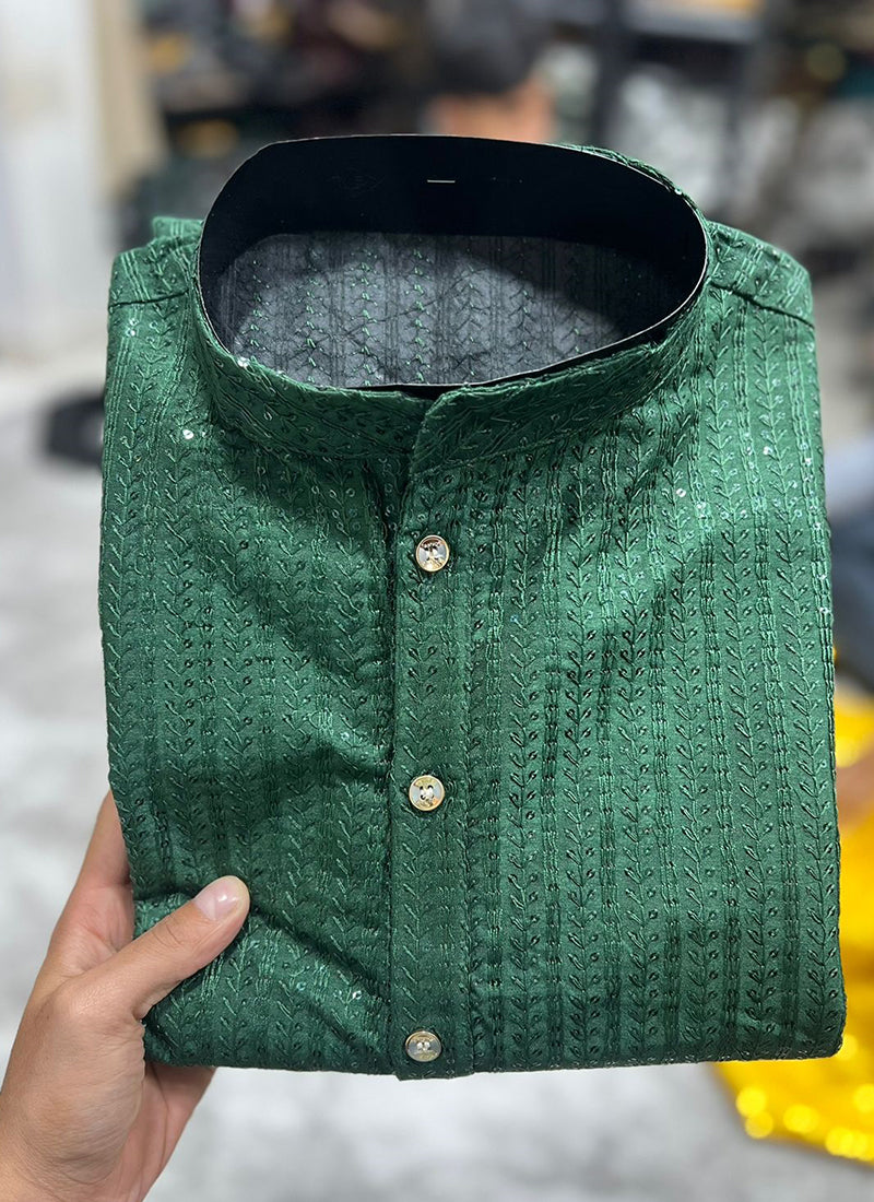 Royal Men Banglori Silk  Readymade Kurta Pyjama velmira