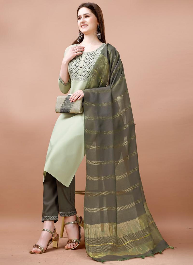 Jasmin4 Cotton Blend Readymade Kurti velmira