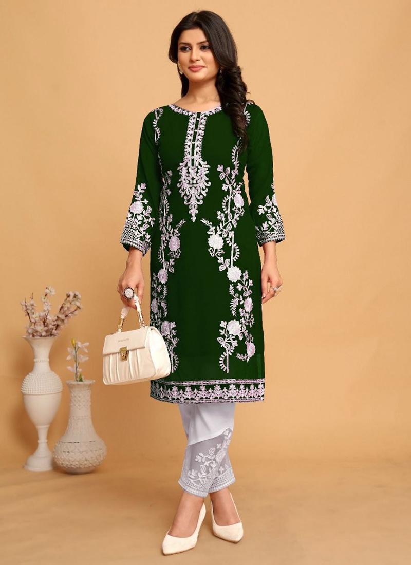 Georgette Readymade Kurti velmira
