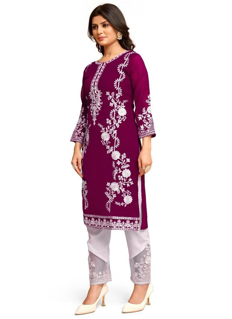Georgette Readymade Kurti velmira