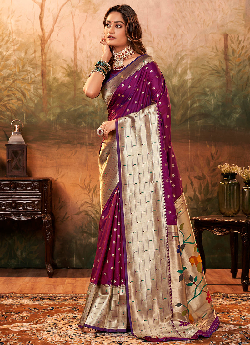 Paithani Silk Weeding Wear Saree velmira