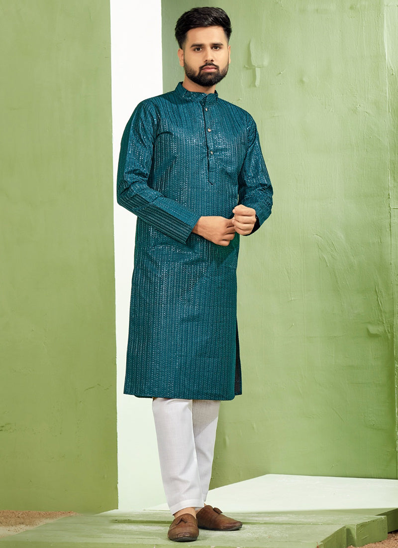 Royal Men Banglori Silk  Readymade Kurta Pyjama velmira