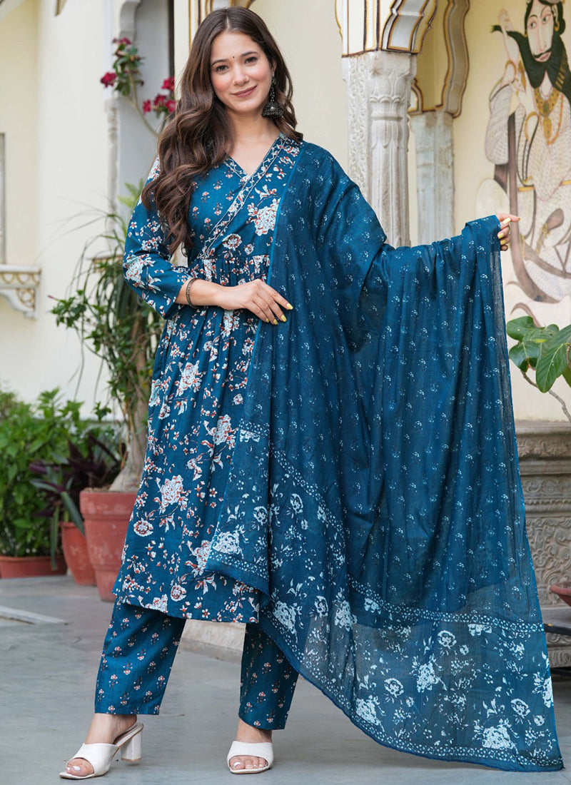 Cotton Casual Wear Readymade Salwar velmira