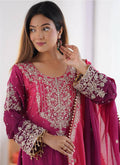 Chinon Party Wear Readymade Sharara Salwar velmira