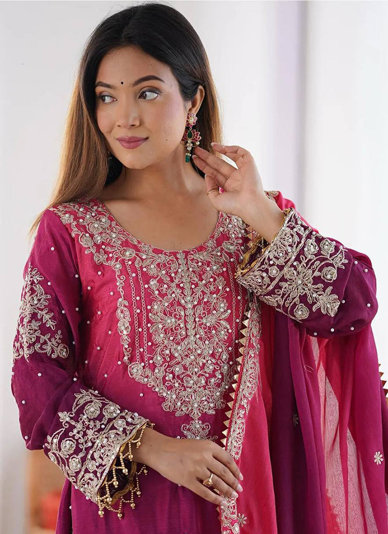 Chinon Party Wear Readymade Sharara Salwar velmira
