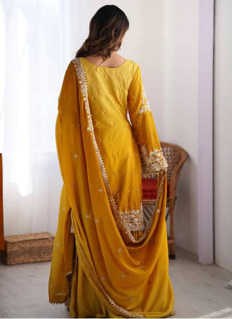 Chinon Party Wear Readymade Sharara Salwar velmira