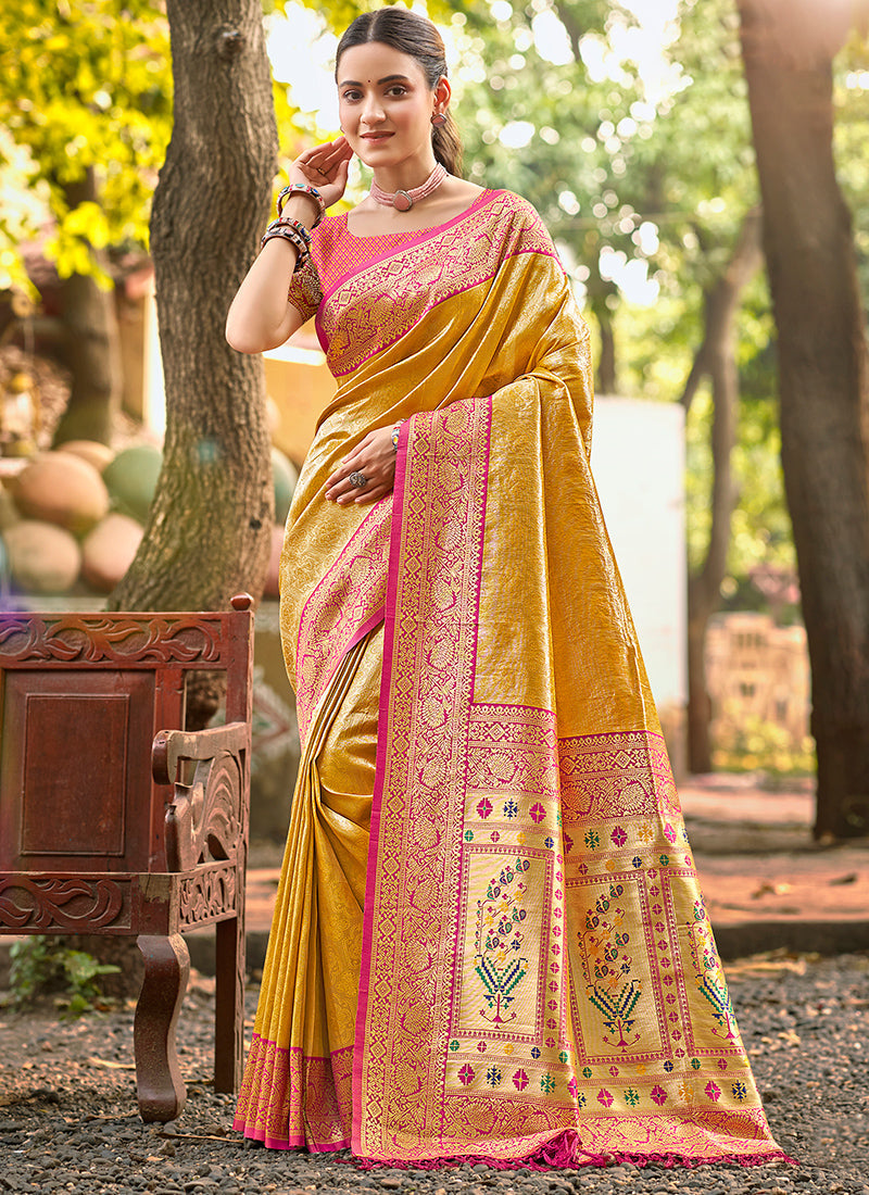 Kanjivaram Silk Wedding Wear Saree velmira
