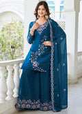 Star Georgette Party Wear Readymade Plazzo Suit velmira