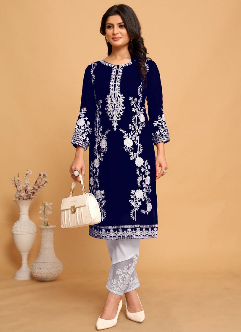 Georgette Readymade Kurti velmira