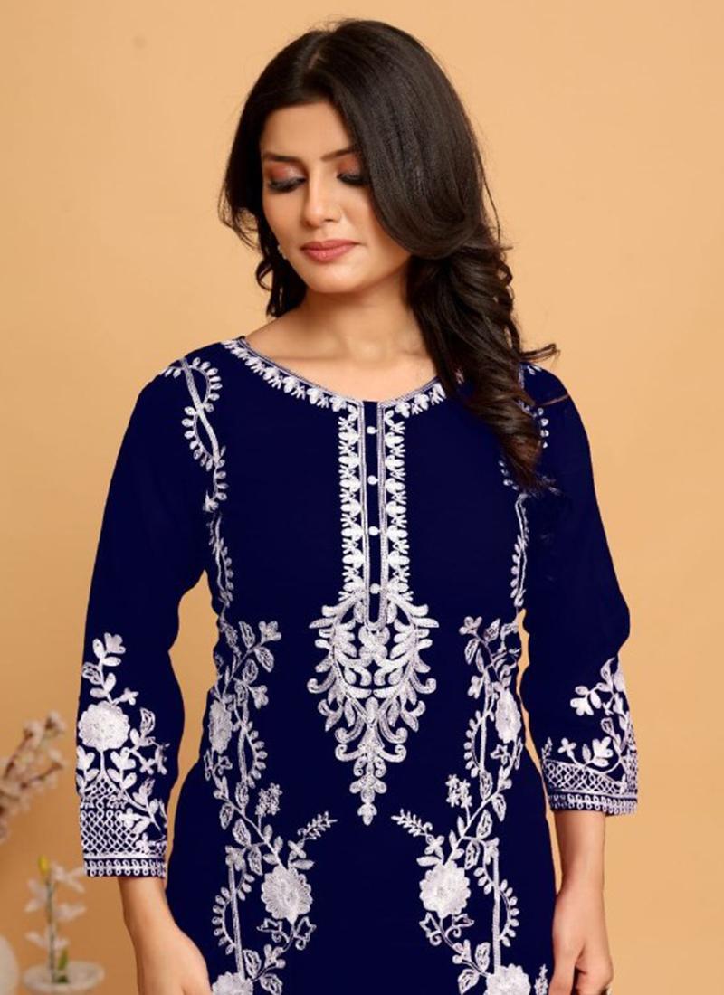 Georgette Readymade Kurti velmira