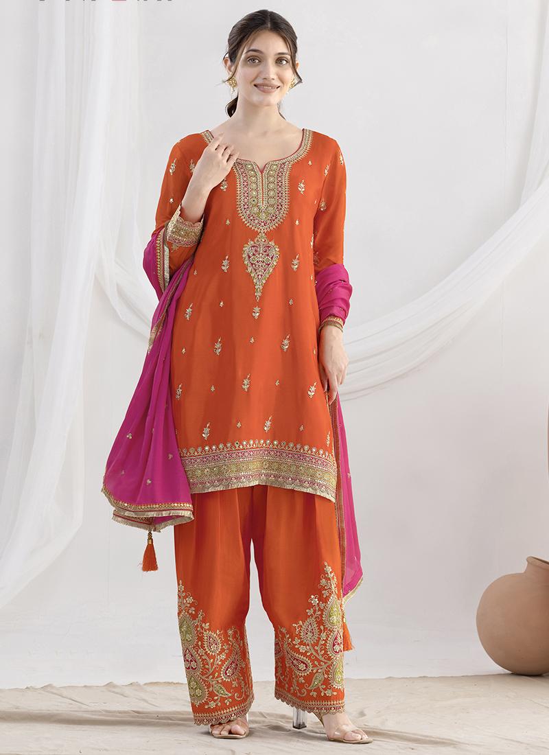 Chinon Festival Wear Readymade Salwar Suit velmira