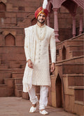 Art Silk Wedding Wear Designer Sherwani velmira