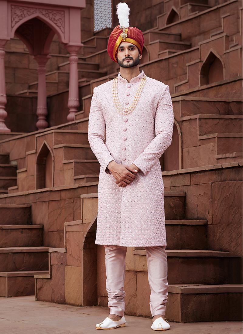 Art Silk Wedding Wear Designer Sherwani velmira