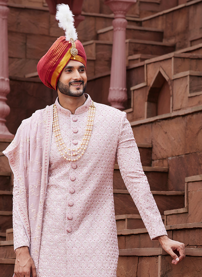 Art Silk Wedding Wear Designer Sherwani velmira