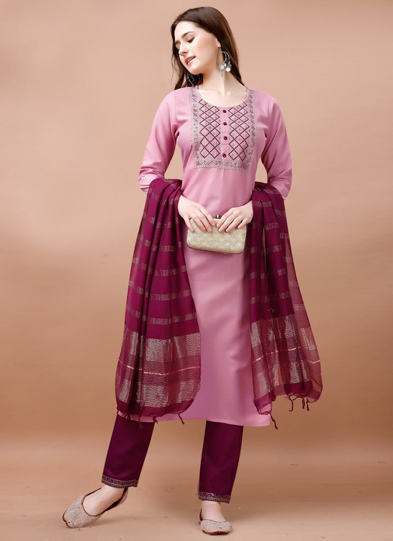 Jasmin4 Cotton Blend Readymade Kurti velmira