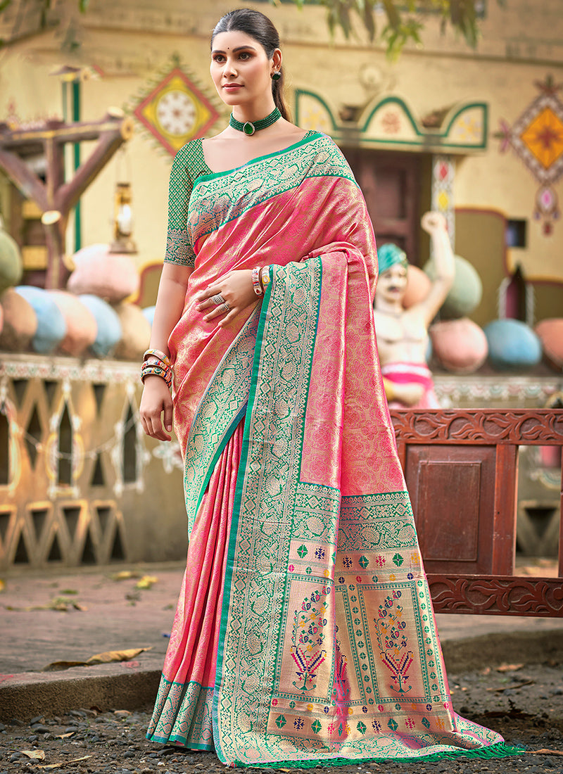 Kanjivaram Silk Wedding Wear Saree velmira
