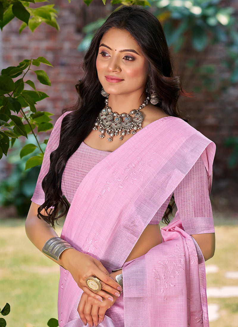 Linen Daily Wear Saree velmira