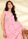 Linen Silk Party Wear Saree velmira