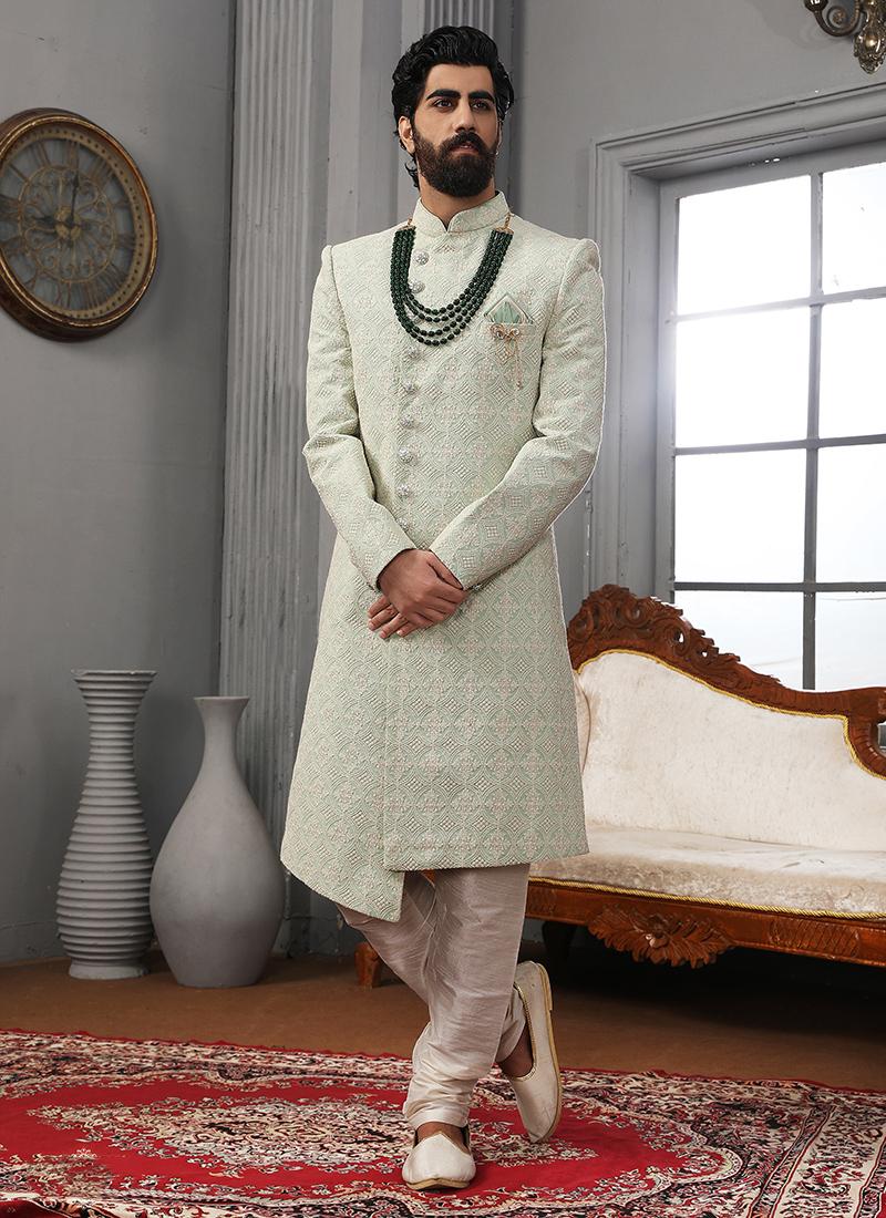 Lucknowi Wedding Wear Designer Sherwani velmira