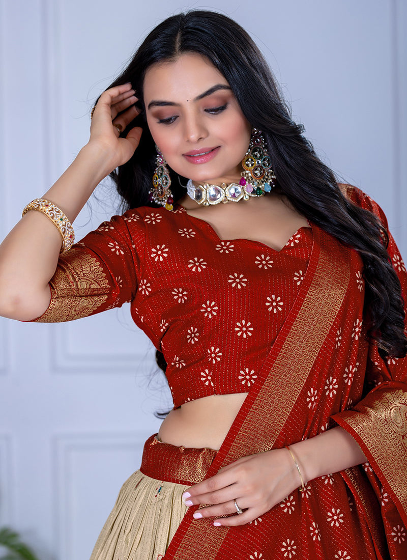 Heavy Lichi Party Wear Lehenga Choli velmira