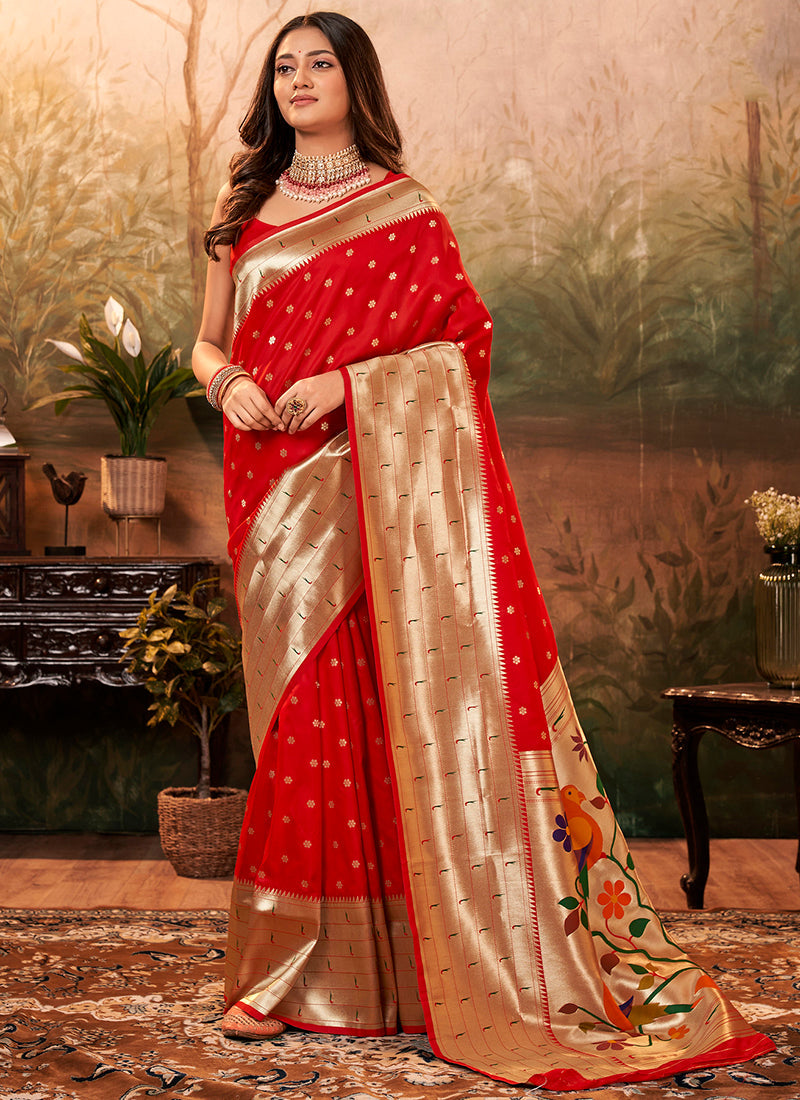 Paithani Silk Weeding Wear Saree velmira
