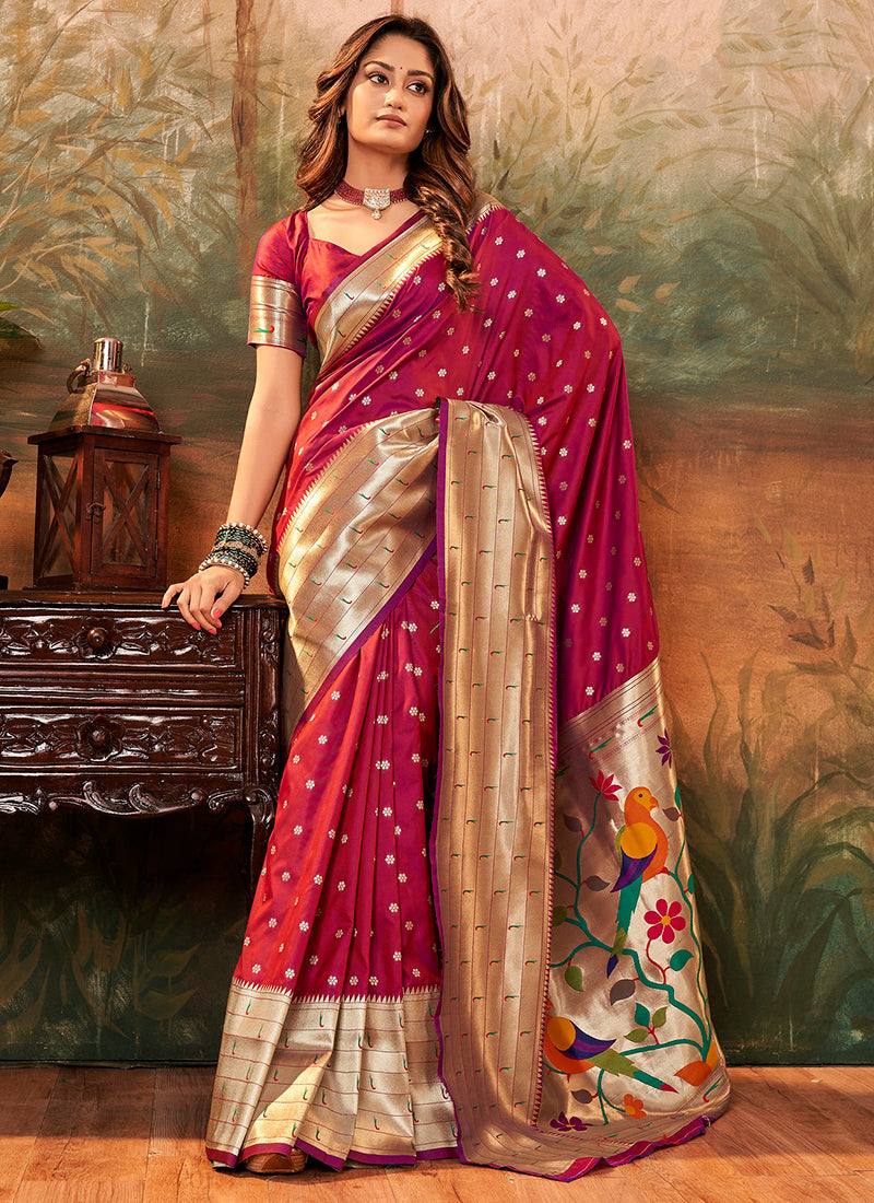 Paithani Silk Weeding Wear Saree velmira