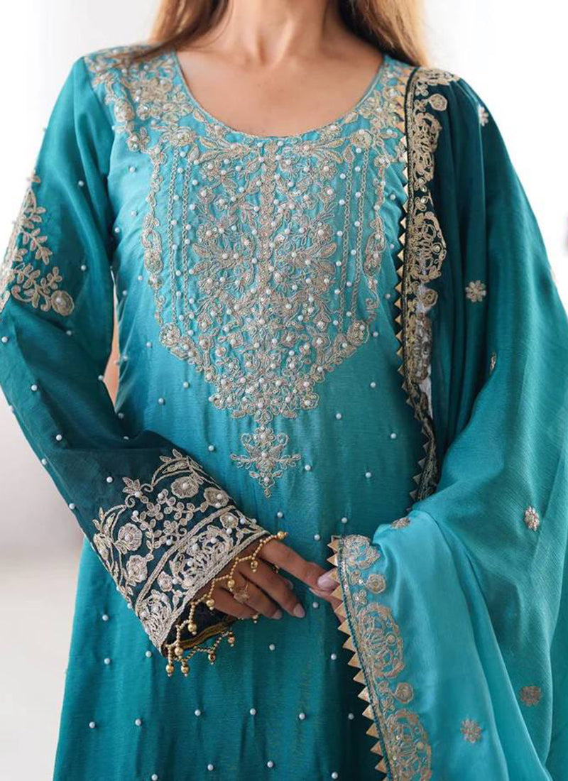 Chinon Party Wear Readymade Sharara Salwar velmira