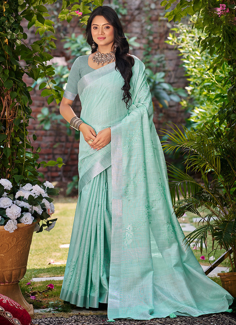 Linen Daily Wear Saree velmira