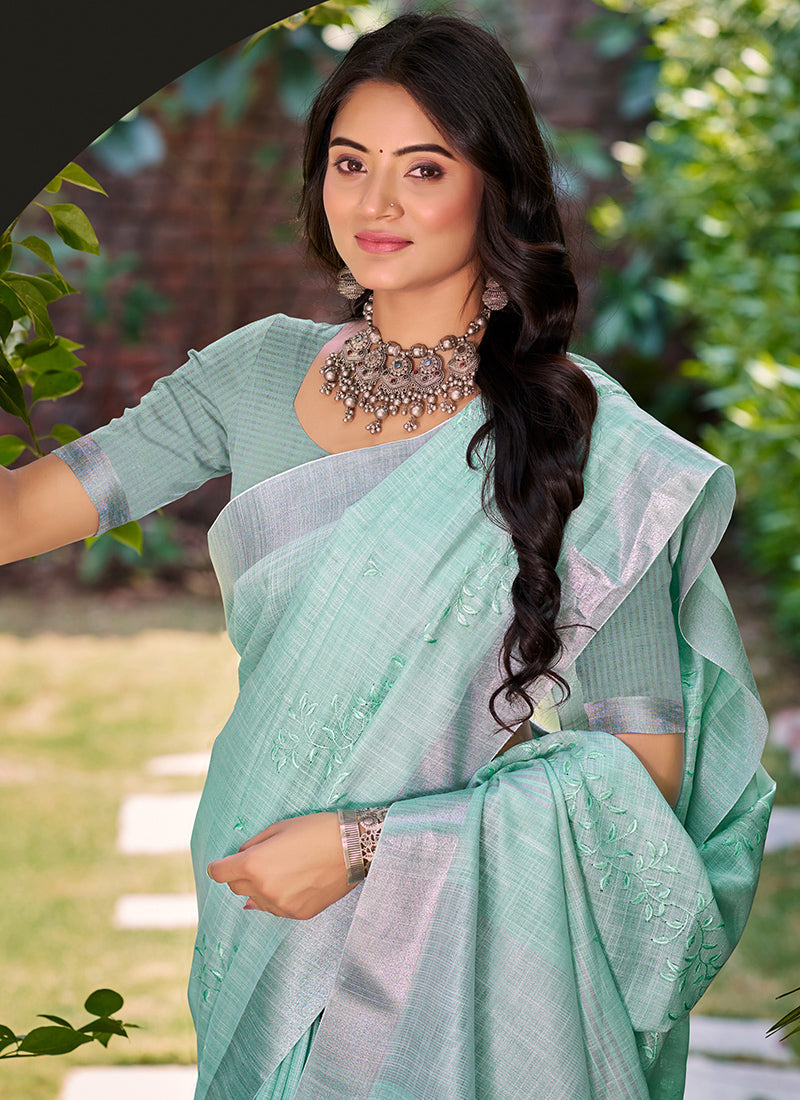 Linen Daily Wear Saree velmira