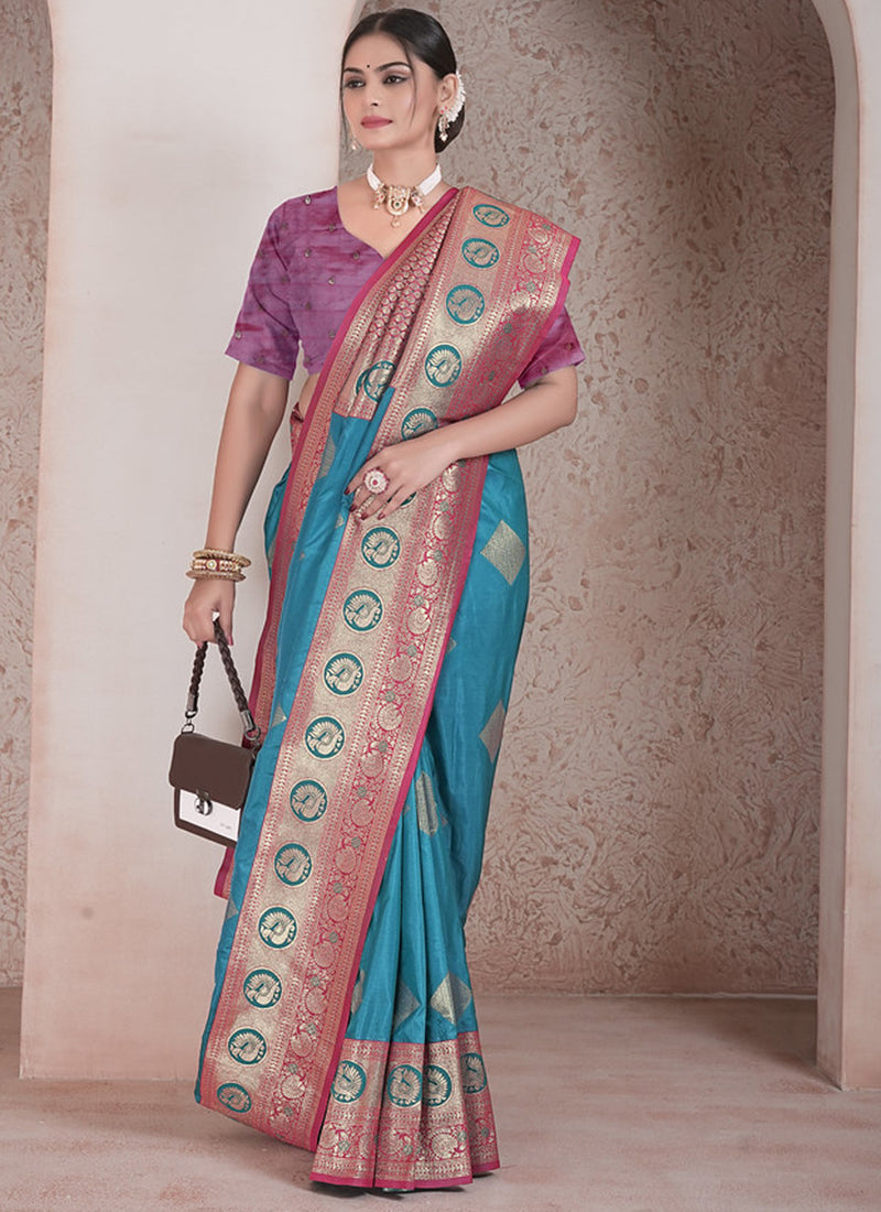 Soft Silk Wedding Wear Saree velmira