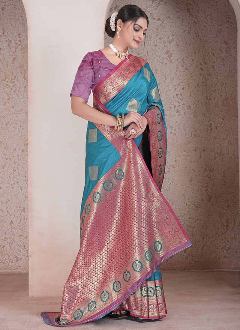 Soft Silk Wedding Wear Saree velmira