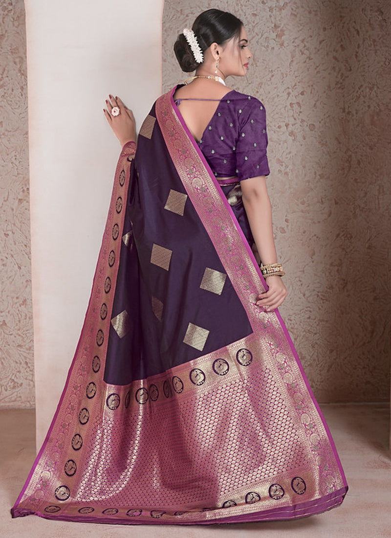Soft Silk Wedding Wear Saree velmira