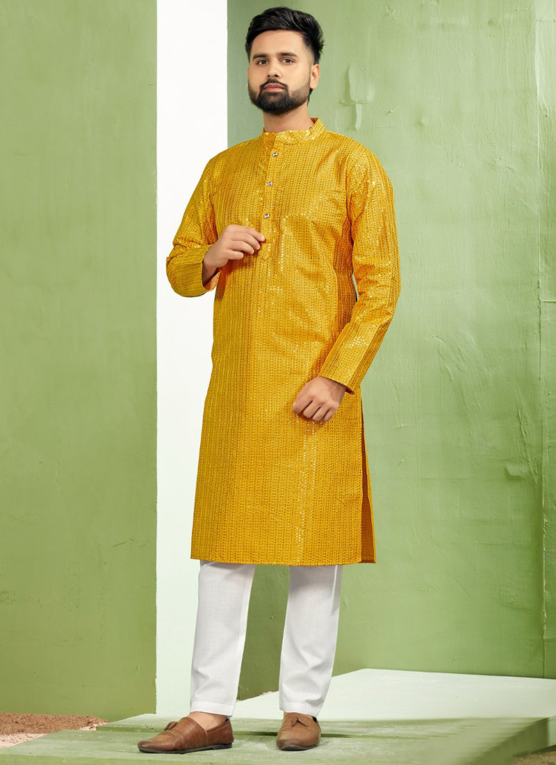 Royal Men Banglori Silk  Readymade Kurta Pyjama velmira