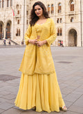 Georgette Wedding Wear Readymade Indowestern Suit velmira