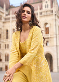Georgette Wedding Wear Readymade Indowestern Suit velmira
