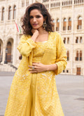 Georgette Wedding Wear Readymade Indowestern Suit velmira